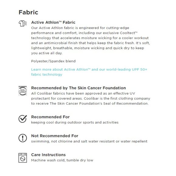 Coolibar Women's Devi Long Sleeve Fitness T-Shirt UPF 50+ NWT XS 2-4 - Picture 3 of 3